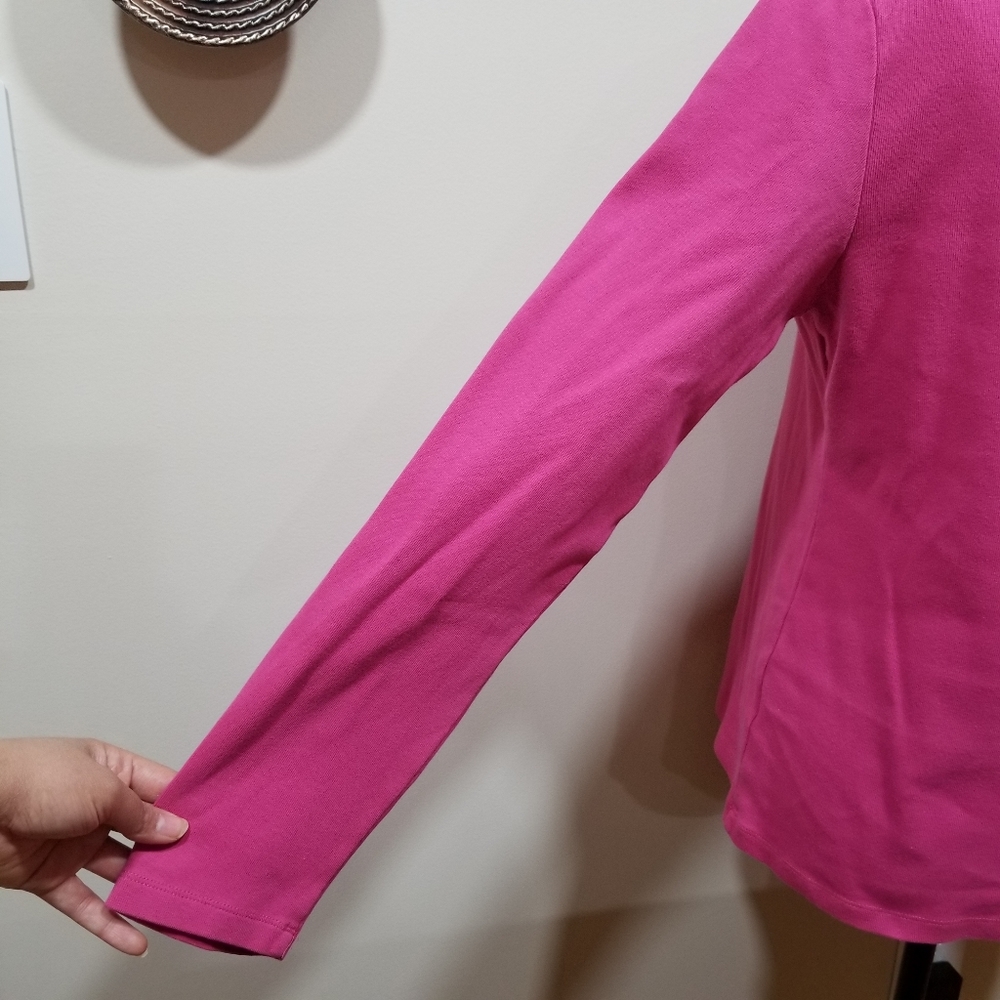 TOMMY HILFIGER V-Neck Sweater Color Pink, SIZE XL/TG. - Picture 11 of 14